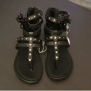 NWT Girls Piper Studded Gladiator Sandals